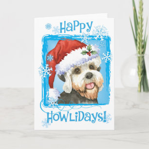 Cartão De Festividades Natal Dandie Dinmont Terrier