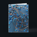 Cartão De Festividades Natal das Berries Blue Winter<br><div class="desc">Espero que as suas férias estejam cheias de amor e calor com esta brilhante design de bagas azuis. 

Aproveite!</div>