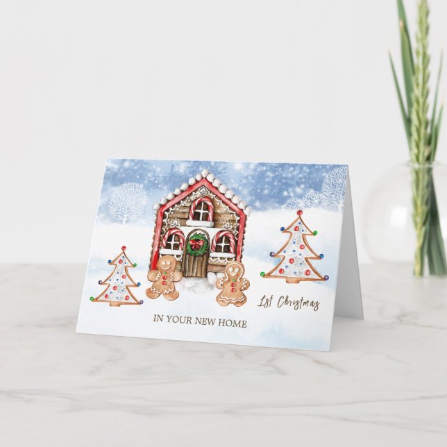 Cartão De Festividades Natal de 1rua - Natal novo (Frente)