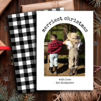 Natal de Arch Simples e Minimalista com Foto Moder