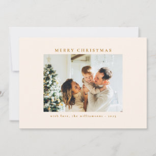 Cartão De Festividades Natal de Arnaments Dourados Personalizados