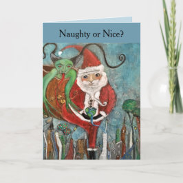 Cartão De Festividades Natal de Arte Imaginosa ou Bela