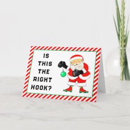 Cartão De Festividades Natal de Boxe