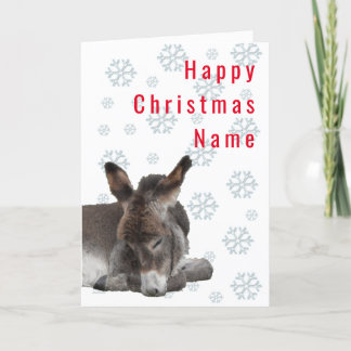Cartão De Festividades Natal de Donkey Foal Deco