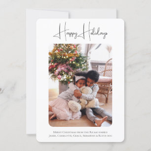 Cartão De Festividades Natal de Feliz Natal para Foto Personalizada