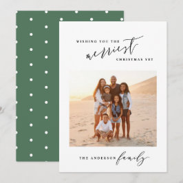 Cartão De Festividades Natal de fotos mínimas de na moda