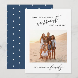 Cartão De Festividades Natal de fotos mínimas de na moda