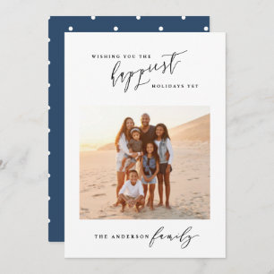 Cartão De Festividades Natal de fotos mínimas de na moda