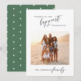 Cartão De Festividades Natal de fotos mínimas de na moda