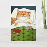 Cartão De Festividades Natal de gato, rato, ursinho<br><div class="desc">Você pode mudar a dentro da mensagem se quiser.  Esta imagem também está disponível em outros produtos da minha loja Zazzle.</div>