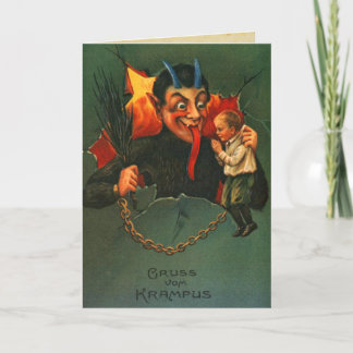 Cartão De Festividades Natal de Gruss Vom Krampus