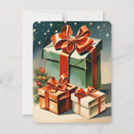 Cartão De Festividades natal de ilustração de presente