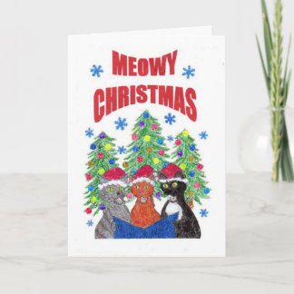 CARTÃO DE FESTIVIDADES NATAL DE MEOWY