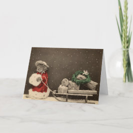 Cartão De Festividades Natal de Meowy