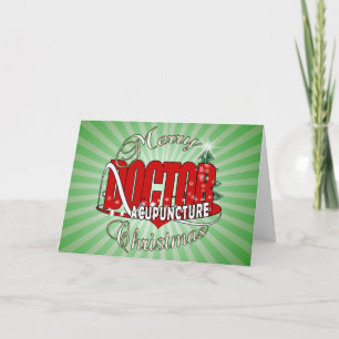 CARTÃO DE FESTIVIDADES NATAL DE MERCADORIAS DE ACUPUNTURA MÉDICA