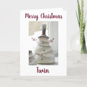 CARTÃO DE FESTIVIDADES NATAL DE MERCADORIAS PARA MEU *** TWIN***