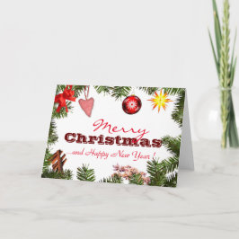 Cartão De Festividades NATAL DE MERCADORIAS Personalizado ESTAÇÃO DO ANO