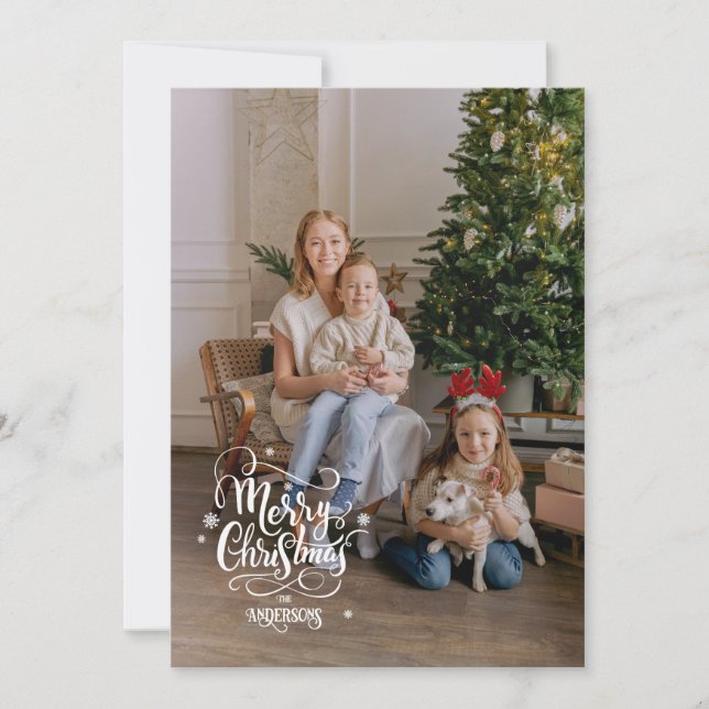 Cartão De Festividades Natal de Modos Cinematográficos (Frente)