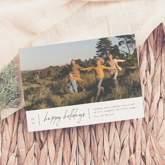 Cartão De Festividades Natal de Natal Mínimo Moderno (Criador carregado)