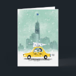 Cartão De Festividades Natal de New York<br><div class="desc">Sinal acústico do sinal acústico!</div>