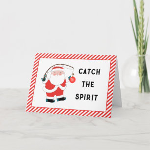 Cartão De Festividades Natal de pesca