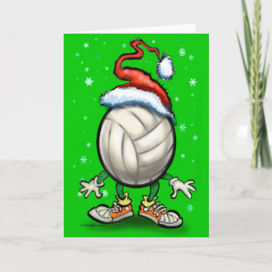 Cartão De Festividades Natal de voleibol