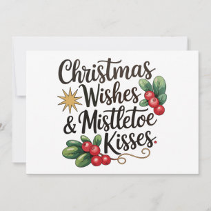 Cartão De Festividades Natal Desejo E Mistura Família Kisses Xmas