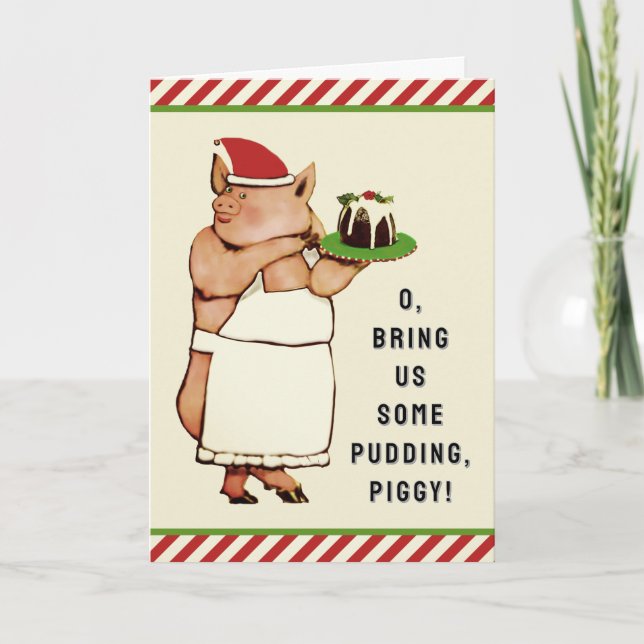 Cartão De Festividades Natal Divertido (Frente)