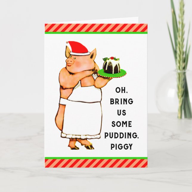Cartão De Festividades Natal Divertido (Frente)