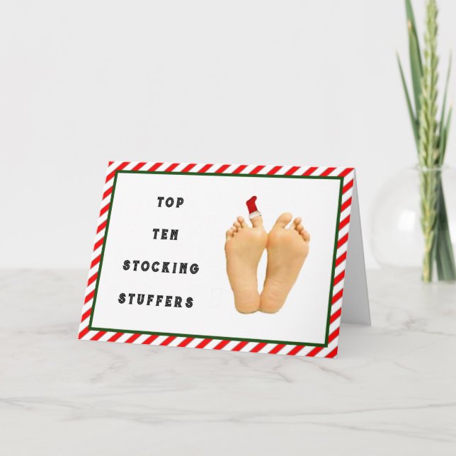 Cartão De Festividades Natal Divertido (Frente)