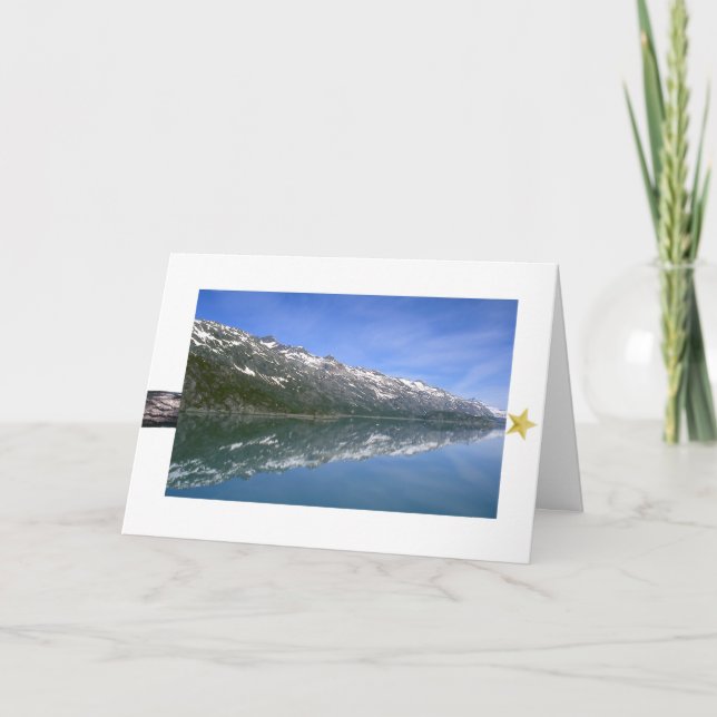 Cartão De Festividades Natal do Alasca (Frente)