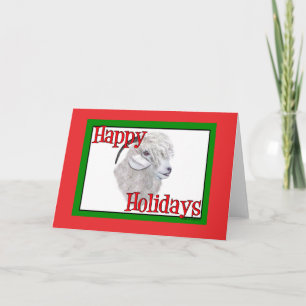 Cartão De Festividades Natal do Angora Goat Holiday