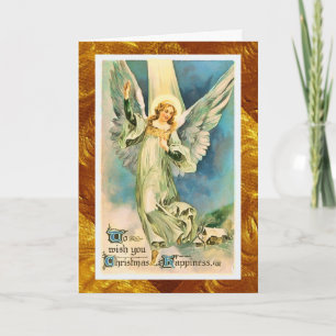 Cartão De Festividades Natal do Anjo Inspirador
