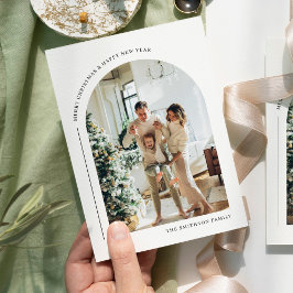 Cartão De Festividades Natal do Arch Modern Boho