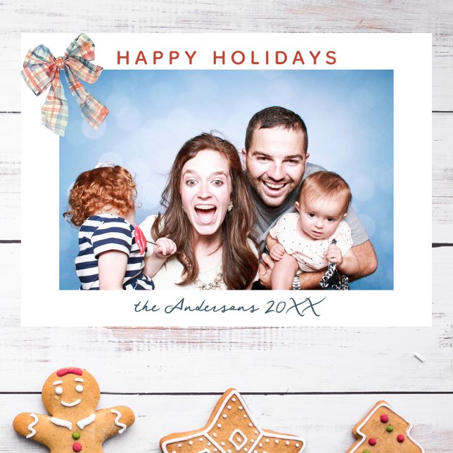 Cartão De Festividades Natal do Arco minimalista moderno (Criador carregado)