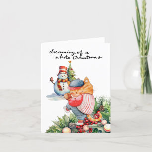 Cartão De Festividades Natal do Baseball