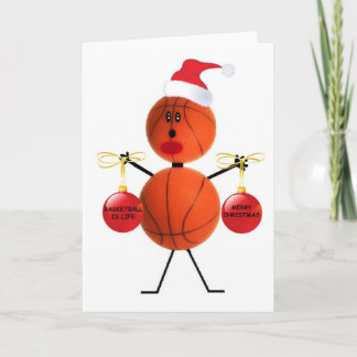 Cartão De Festividades Natal do basquetebol