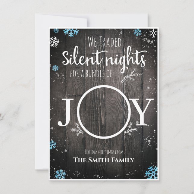 Cartão De Festividades Natal do bebê russo (Frente)