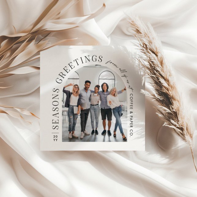 Cartão De Festividades Natal do Business Modern Arch (Criador carregado)