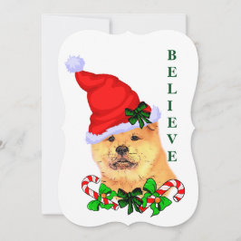 Cartão De Festividades Natal do Chow Chow