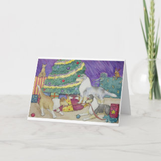 Cartão De Festividades Natal do Collie