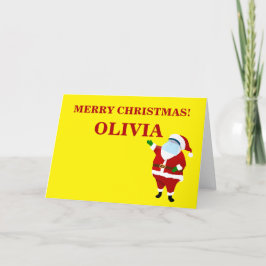 Cartão De Festividades Natal do Covid feliz