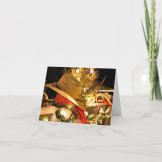 Cartão De Festividades Natal do Cowboy