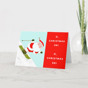 Cartão De Festividades Natal do esqui