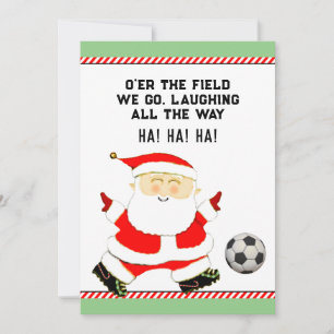 Cartão De Festividades Natal do futebol