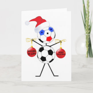Cartão De Festividades Natal do futebol