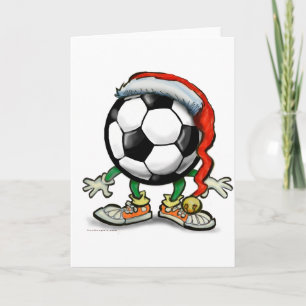 Cartão De Festividades Natal do futebol