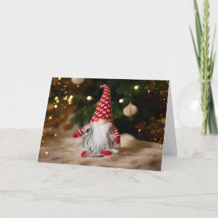 Cartão De Festividades Natal do Gnomo Fofo