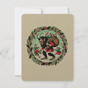 Cartão De Festividades Natal do Krampus