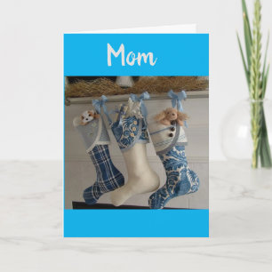 CARTÃO DE FESTIVIDADES NATAL DO MERCADO ***MOM*** COM AMOR E OBRIGADOS
